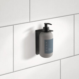Smedbo Black Stainless Steel Wall Mounted Soap Dispenser Holder - thumbnail 2