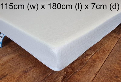 Save On Goods UK Reflex Foam Replacement Sofa Bed Mattress,metal Action Sofabed Settee Folding Matress (115Cm (W) X 180Cm (L) X 7Cm (Thick)) - image 1