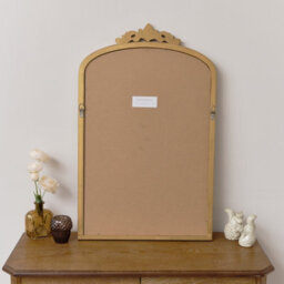Melody Maison Large Arched Ornate Edge Gold Mirror 80Cm X 50Cm - thumbnail 6