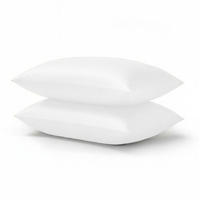 Aspire Homeware Bed Pillowcase Pair -Soft Breathable Envelop Bedding White Pillow Covers, Plain Dyed Pillowcase Set, 50 X 75 Cm - image 1