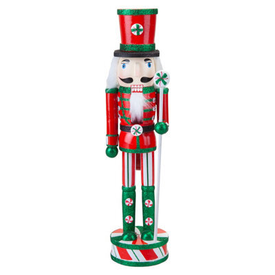 Nutcracker Candy Wooden Christmas Decoration 15 Inch - image 1