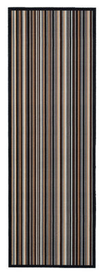 Kensington Grey Striped Heavy Duty Mat, 150Cm X 50Cm - image 1