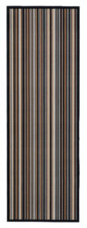 Kensington Grey Striped Heavy Duty Mat, 150Cm X 50Cm - thumbnail 1