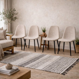 Wyld Haus Set Of 4 Havdrup Beige Upholstered Dining Chairs - thumbnail 1