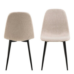 Wyld Haus Set Of 4 Havdrup Beige Upholstered Dining Chairs - thumbnail 3