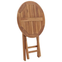 Walplus Folding Garden Table 60 Cm Solid Teak Wood - thumbnail 4