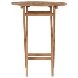 Walplus Folding Garden Table 60 Cm Solid Teak Wood - thumbnail 3