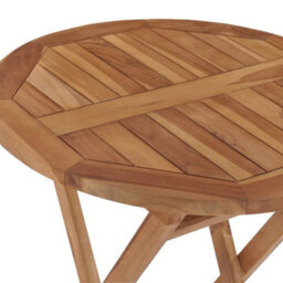 Walplus Folding Garden Table 60 Cm Solid Teak Wood - thumbnail 5