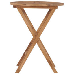 Walplus Folding Garden Table 60 Cm Solid Teak Wood - thumbnail 2