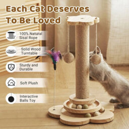 Cat Scratching Post Kitten Scratching Post Cat Climbing Frame Indoor - thumbnail 4