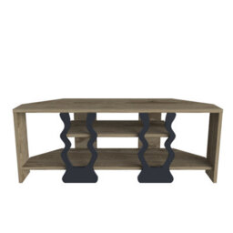 Decorotika Firal Tv Stand Tv Unit For Tvs Up To 45 Inch Oud Oak And Black - thumbnail 5