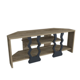 Decorotika Firal Tv Stand Tv Unit For Tvs Up To 45 Inch Oud Oak And Black - thumbnail 6