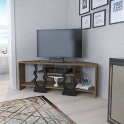 Decorotika Firal Tv Stand Tv Unit For Tvs Up To 45 Inch Oud Oak And Black - thumbnail 3