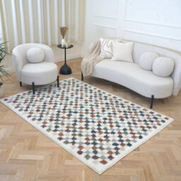 The Rugs Moodi Shaggy Multicolour Pulseway Rug Runner Tartan Thick High Pile For Living Rooms, Bedrooms, Hallways, Kitchens - thumbnail 8