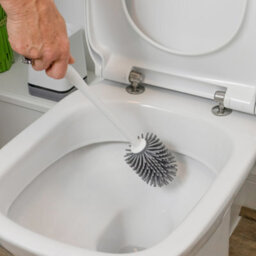 Jvl Toilet Brush With Tpr Bristles, Grey - thumbnail 8