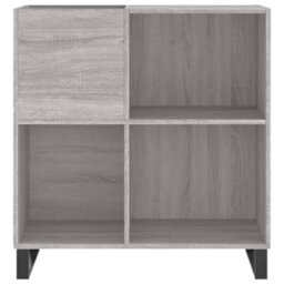 Walplus Record Cabinet Grey Sonoma 84.5X38X89 Cm Engineered Wood - thumbnail 4
