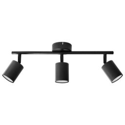 Beliani 3-Light Black Metal Ceiling Spotlight With Adjustable Shades - thumbnail 6