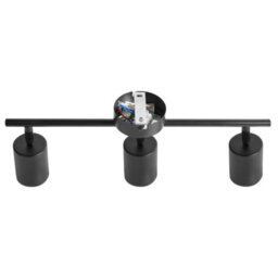 Beliani 3-Light Black Metal Ceiling Spotlight With Adjustable Shades - thumbnail 7