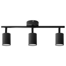 Beliani 3-Light Black Metal Ceiling Spotlight With Adjustable Shades - thumbnail 4
