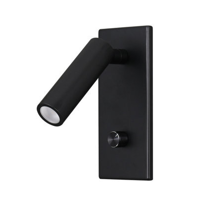 Ultra Beam Lighting Ultrabeam Bedroom Reading Light Recessed Wall Or Headboard Mounted Dimmable Led Black Finish - image 1