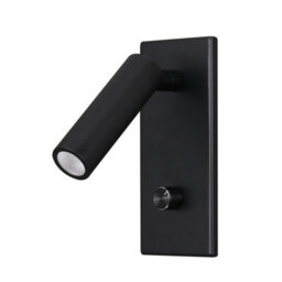 Ultra Beam Lighting Ultrabeam Bedroom Reading Light Recessed Wall Or Headboard Mounted Dimmable Led Black Finish - thumbnail 1