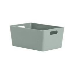 Wham Studio Gloss Light Green Plastic Nestable Storage Basket (H)11Cm (W)17Cm (D)17Cm