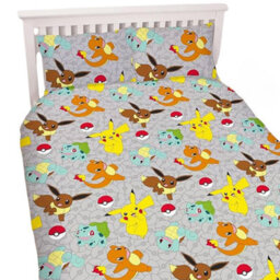 Pokemon Repeat Print Reversible Duvet Set Multicoloured (Double) - thumbnail 2