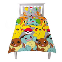 Pokemon Repeat Print Reversible Duvet Set Multicoloured (Double) - thumbnail 1