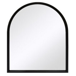 Dibor Classic Large Arched Mirror Iron Decorative Indoor Bathroom Mirror Framed Wall Mounted Mirror H80Cm X W60Cm - thumbnail 2