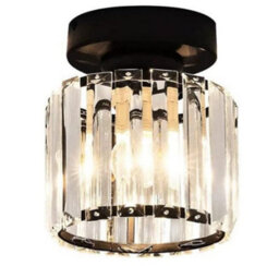 Ceiling Lights Semi Flush Pendant Light Glass Lampshade Black