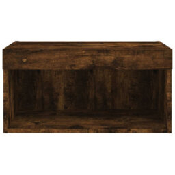 Berkfield Tv Cabinet With Led Lights Smoked Oak 60X30X30 Cm - thumbnail 8