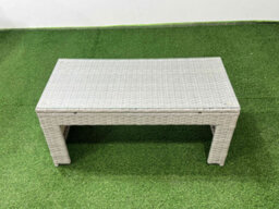 Fimous Rattan Garden Furniture Set Outdoor 10 Seater Corner Sofa Sets With Oblong Coffee Table Chair 2 Small Footstool Light Grey - thumbnail 5