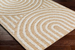 Livabliss Rodos-Modern Yellow White Soft Plush Pile Living Bedroom Rug 160 X 213 Cm Easy Care, Non Shedding - thumbnail 6