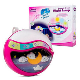 Baby Cot Clip In Lamp With Musical Soother - Pink - thumbnail 1