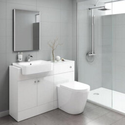 Ibathuk Aurora Wall Mounted Led Illuminated Bathroom Mirror, Modern Rectangular Battery Powered Mirror With Dual Lights, 500X700mm - thumbnail 2