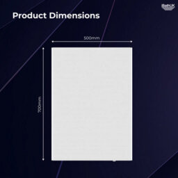 Ibathuk Aurora Wall Mounted Led Illuminated Bathroom Mirror, Modern Rectangular Battery Powered Mirror With Dual Lights, 500X700mm - thumbnail 6