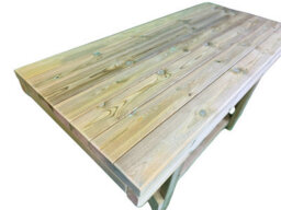MG Timber Products Heavy Duty Bbq / Pizza Oven Garden Table. Outdoor Kitchen Table. Single Shelf, 7Ft - thumbnail 4