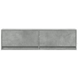 Berkfield Durable Tv Wall Cabinet With Led Lights Concrete Grey 140X31X38 Cm - thumbnail 6