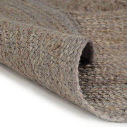 Walplus Handmade Rug Jute Round 90 Cm Grey - thumbnail 2