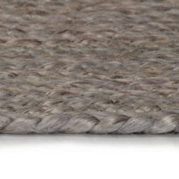 Walplus Handmade Rug Jute Round 90 Cm Grey - thumbnail 3