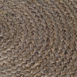 Walplus Handmade Rug Jute Round 90 Cm Grey - thumbnail 4