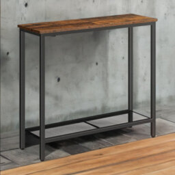 Rafaelo Mobilia Industrial Console Table With Mesh Shelf - thumbnail 2