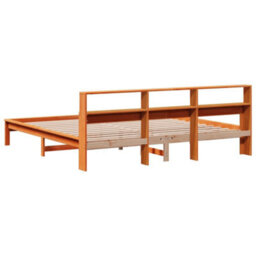 Berkfield Bed Frame Without Mattress Wax Brown 180X200 Cm Super King Solid Wood Pine - thumbnail 6