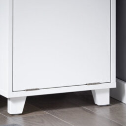 Sobuy Bzr146-W, Laundry Cabinet Laundry Chest Bathroom Storage Cabinet With Laundry Basket,white,w35Xd30Xh105 - thumbnail 8