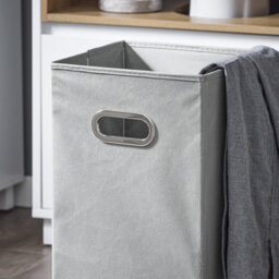 Sobuy Bzr146-W, Laundry Cabinet Laundry Chest Bathroom Storage Cabinet With Laundry Basket,white,w35Xd30Xh105 - thumbnail 5