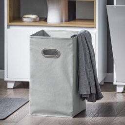 Sobuy Bzr146-W, Laundry Cabinet Laundry Chest Bathroom Storage Cabinet With Laundry Basket,white,w35Xd30Xh105 - thumbnail 4