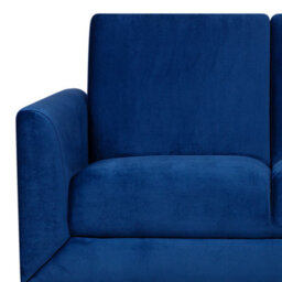 Beliani Sofa 2 Seater Fenes Velvet Navy Blue - thumbnail 6