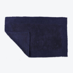 Allure Bath Fashions Elegance Reversible Heavyweight Bath Mat - Navy Blue - thumbnail 1
