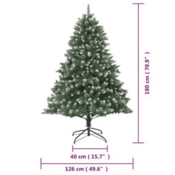 Berkfield Artificial Christmas Tree With Stand 180 Cm Pvc - thumbnail 8