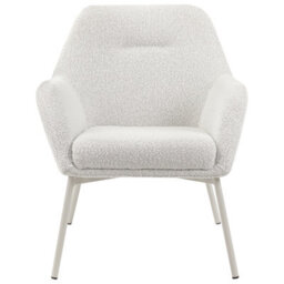 Beliani Armchair Jabro Fabric Off-White - thumbnail 5